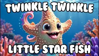 Twinkle Twinkle Little Starfish ⭐🌊 Magical Ocean Lullaby | Nursery Rhymes for Kids & Babies