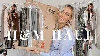 H&M NEW IN TRY ON HAUL! Neutral outfit ideas!