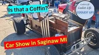 Путешествия - Автошоу - Сагино, Мичиган - Множество американских мускулов - Coffin Car - это то, ...