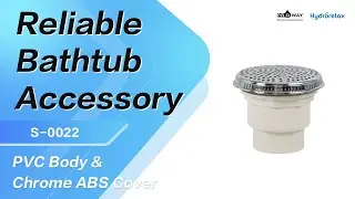 Reliable Bathtub Accessory ✨PVC Body & Chrome ABS Cover