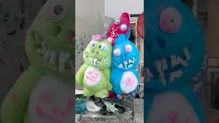 Lovely and beautiful cotton candy making