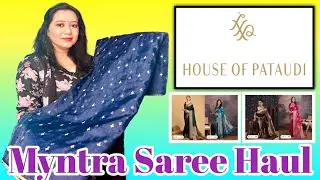 House of Pataudi Saree Review | Myntra Saree Haul | Online Shopping | Party Wear Saree | 