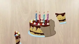Food Puzzle for Kids - Bubblegum, Birthday Cake and More - Learning Food Names