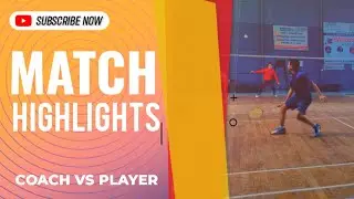 Highlights Tanmay verma vs Ritanshu Singh Rana Player vs Coach. Badminton match