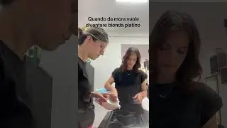 Quando da mora vuole diventare bionda #hairstyle #parrucchiere #sifaperridere