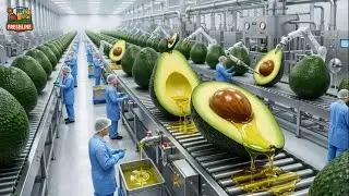 How an Avocado Oil Factory Turns Farm Fresh Avocados into Bottled Oil  Full Process