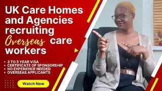 UK AGENCIES AND CARE HOMES WITH VISA SPONSORSHIP CURRENTLY RECRUITING CARE ASSISTANT FROM OVERSEAS