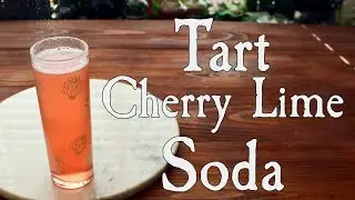 Natural Homemade Cherry Lime Soda Recipe