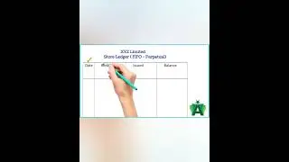 FIFO - How to prepare store ledger account: #shortvideo #shorts