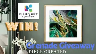 ⭐️ Free Giveaway piece 4x Grenade pours in this Fluid Art Experience collaboration Asheville # 358