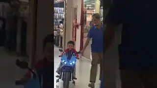 Azaan rides heavy bike ❤️🤩❤️🤩 #music #song #kids #entertainment