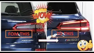 Замена эмблемы BMW X5