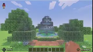 Building a rustic fountain tutorial in Minecraft