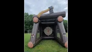 Inflatable Axe Throwing Rentals-Bounce House Rentals Connecticut