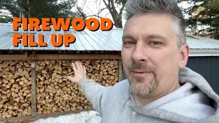 Firewood Fill Up - Getting the Wood Shed Ready for Next Season