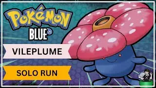 How Fast Can You Beat Pokemon Blue With ONLY Vileplume Grass Type Challenge Part 3