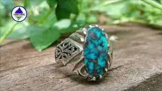 Feroza (Turquoise) Stone Silver Ring | Turquoise Irani Firoza Gemstone