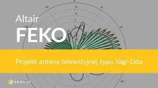 FEKO - Projekt anteny telewizyjnej typu Yagi-Uda