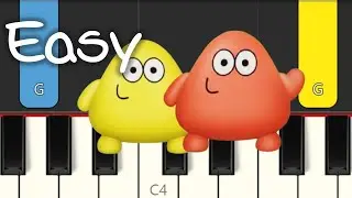 Color Tap Song -  POU 3D - EASY PIANO TUTORIAL