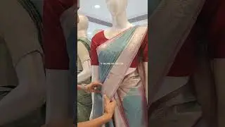 HOW TO DRAPE TISSUE SAREE IN PERFECT HAND PREPLETING? #drapingsaree #sareedraping #draping #saree