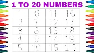 1234 Number Learning for Kids | Counting Numbers 1 to 20 | 1 से 20 तक गिनती | Preschool & Toddlers