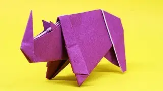 Easy Origami Rhino - How to Make Rhino Step by Step