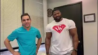 Flex Wheeler athlete Chinedu Andrew gets Dry Needle Shockwave