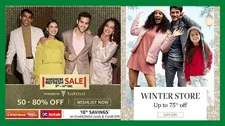 Amazon Wardrobe Refresh Sale Winter Store Upto 75% Off