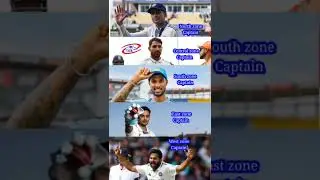 duleep trophy captains for 2025 season #indiancricketer #duleeptrophy