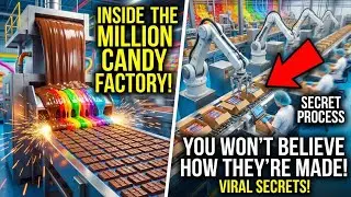 Inside the Candy Factory: How Millions of Candy Bars Are Made at Industrial Scale 🍫🏭