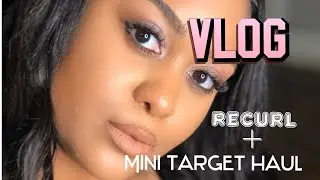 Got my hair recurled + MINI target haul