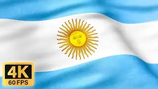 BANDERA DE ARGENTINA 🇦🇷 1 HORA 4K 60FPS