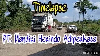 TIMELAPSE Coal Mine Hauling 4 Hours || PT. Mandiri Herindo Adiperkasa