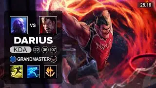 Darius vs Ryze Top - EUW Grandmaster - Patch 25.19 Season 15