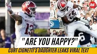 Curt Cignetti's Daughter Leaks Viral Text: 