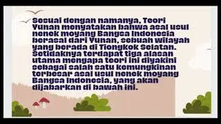 TEORI YUNAN ASAL USUL NENEK MOYANG                         KELOMPOK . AYU ANDINI  MUTIAH SITIYATI