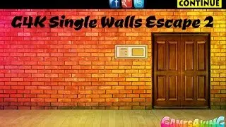 G4K Single Wall Escape 2 walkthrough FULL..