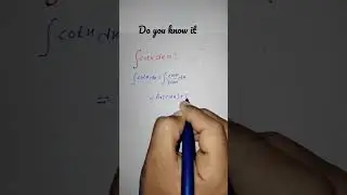Integral of cotx #integral_calculus