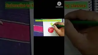 Cherry 🍒 drawing lesson| How to draw cherry drawing easy #drawing #easy #shorts #youtubeshorts