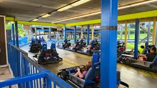 The TRACK Go-Kart Racing on a wooden track in Pigeon Forge, Tennessee