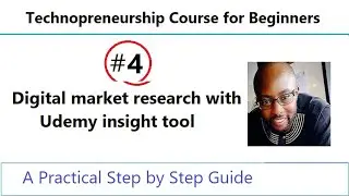 4.  Insight Market Research  - How to use the Udemy Market Insight tool for insight market research