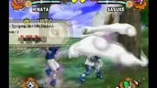 Naruto Ultimate Ninja 4 - Hinata vs CS2 Sasuke
