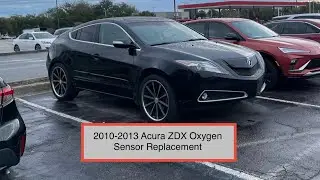 Scanning 2010-2013 Acura ZDX check engine light emissions O2 oxygen sensor replacement Bank 2 P0430
