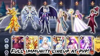 Saint Seiya: Awakening (KOTZ) - Full Immunity Lineup at PvP!