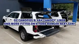 Oz Canopies & 4x4 Canopy, Liner and more fitted on a Ford Ranger Next Gen!