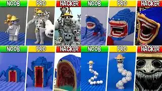 LEGO ALL Characters in Shin Sonic, ZOONOMALY, My Sprunki (COLLECTION #3) : Noob, Pro, HACKER!
