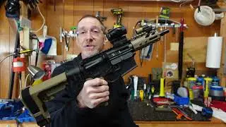 [157] Мини-Kabuto FRT калибра 9 мм AR с тактической складной рукояткой Law Tactical.