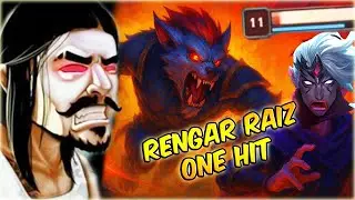 RENGAR RAIZ DANDO 1 HIT E CARRYZINHO PERDIDO NO MAPA HAHAHA