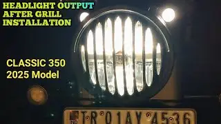 Brightness after headlight grill installation #headlight