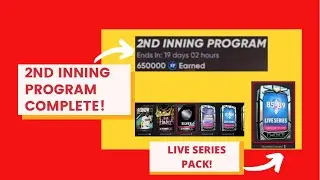 MLB The Show 21 - 2nd INNING PROGRAM COMPLETE! BEST LIVE SERIES DIAMOND PULLED! 100K+ STUBS MADE!